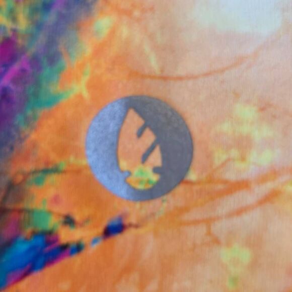 Dona Jo Womens Pink Turquoise Abstract JoJo Fly Skort Size Small - Picture 8 of 9